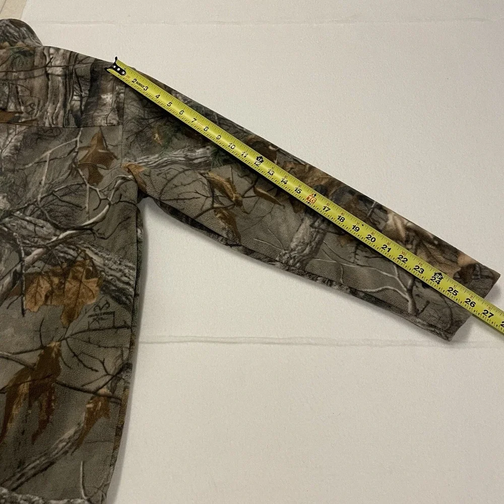 Camouflage Fleece Jacket Windproof Midway USA Men's Size L Hunting Coat NRA Camo